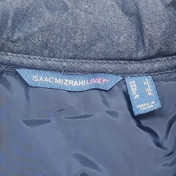ISAAC MIZRAHI LIVE Women's Blue Puffer Jacket Coat Size L‎ - NEW - Picture 5 of 8